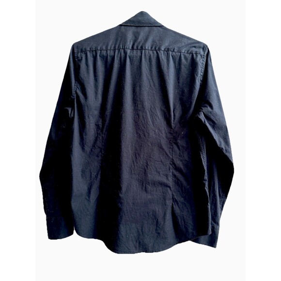 Mens Versace 19V69 Milano Italia Black Button Down LS Stretch Shirt Size S - Picture 2 of 12